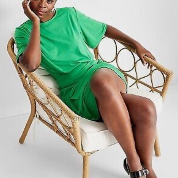 Future Collective Women's Short
Sleeve Mini T-Shirt Dress Green 🆕 - Picture 2 of 5